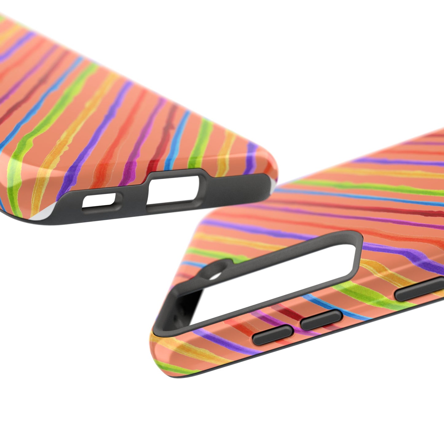 Calico Stripe Orange Phone Case