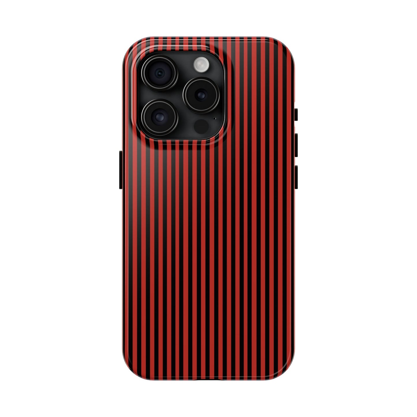 Stripe Red / Black Phone Case