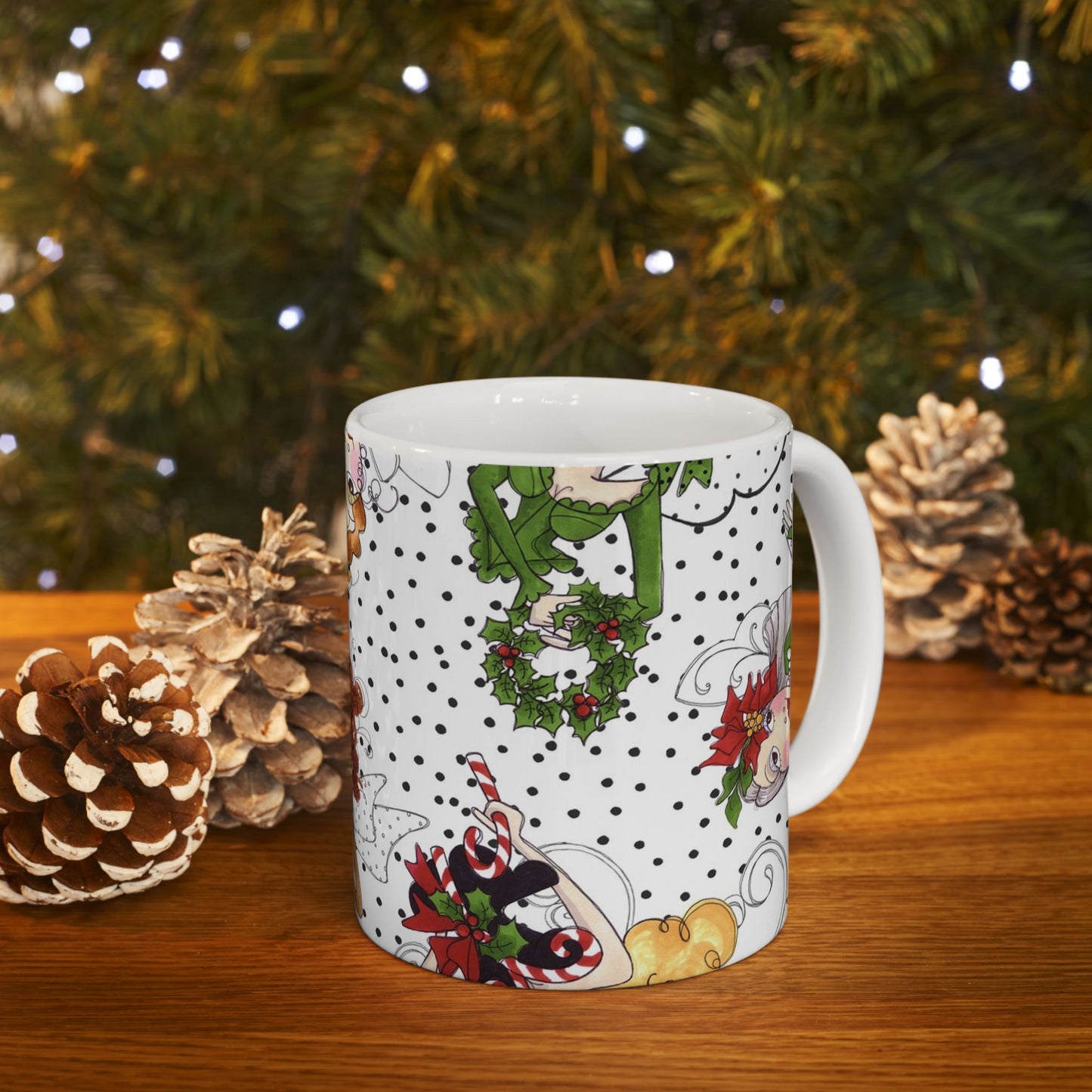 Fairy Toss White / Black Cup