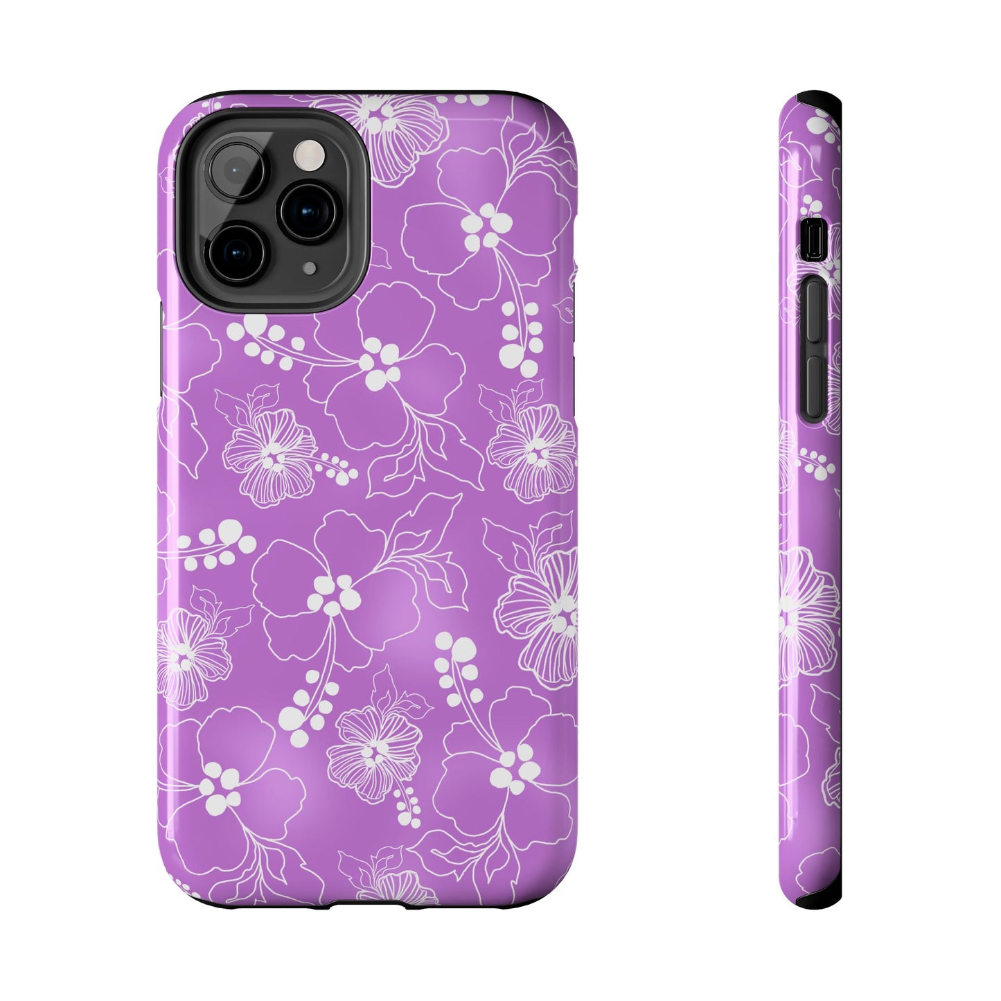 Lacey Hibiscus Orchid Phone Case
