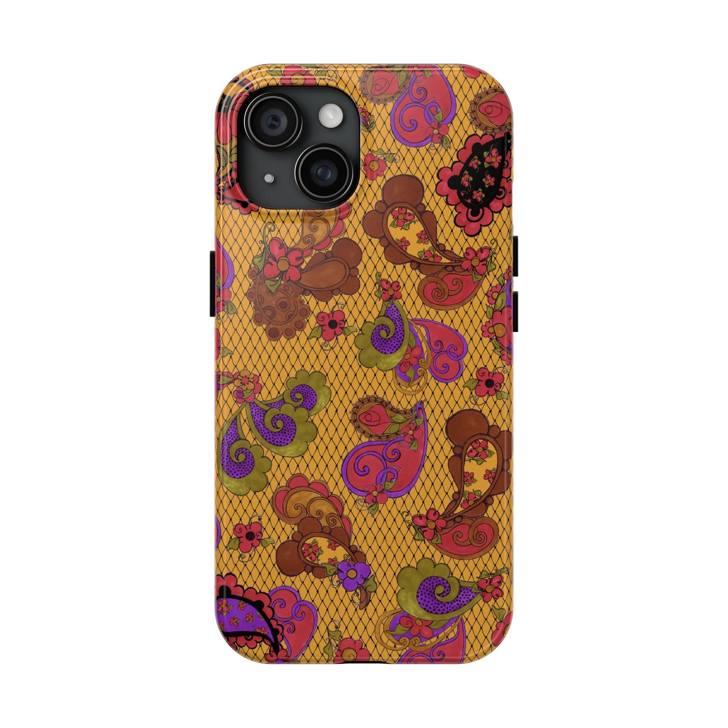 Posie Paisley Gold Phone Case
