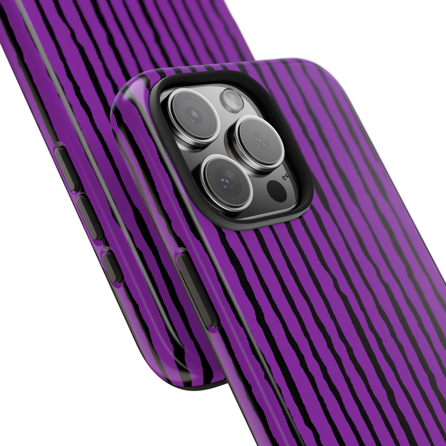 Sorta Stripe Purple / Black Phone Case