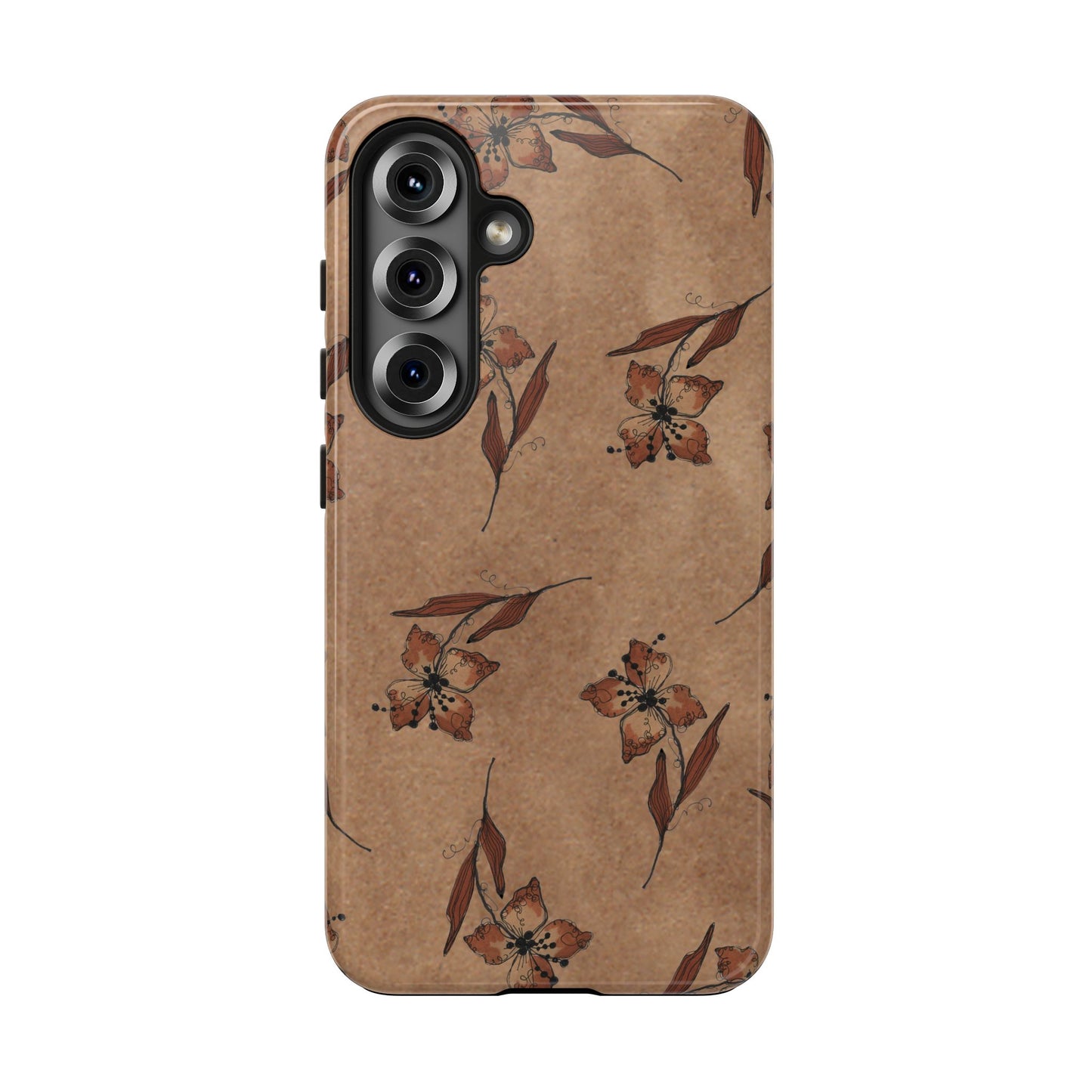 Brown Buds Phone Case