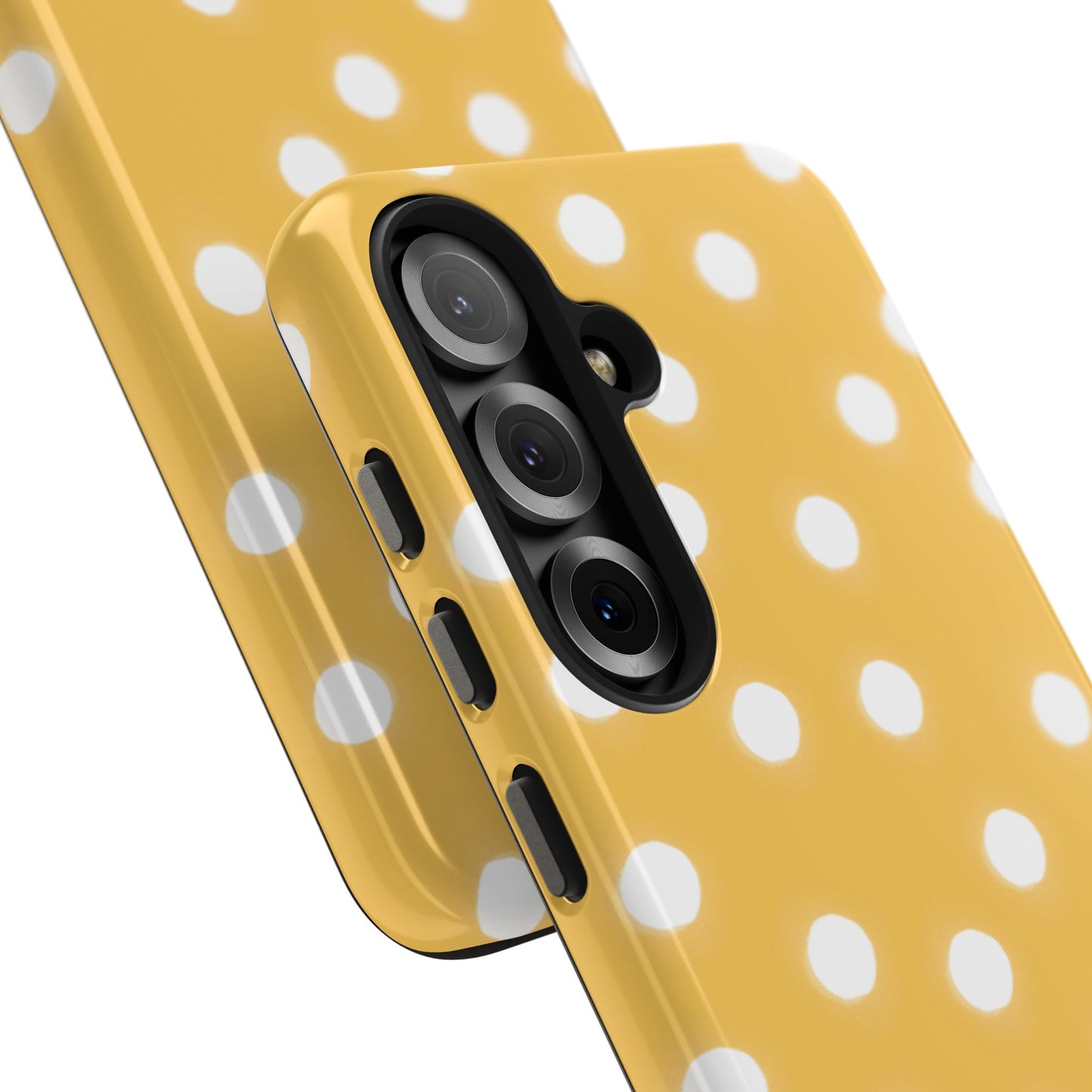 Jumbo Dots Yellow / White Phone Case