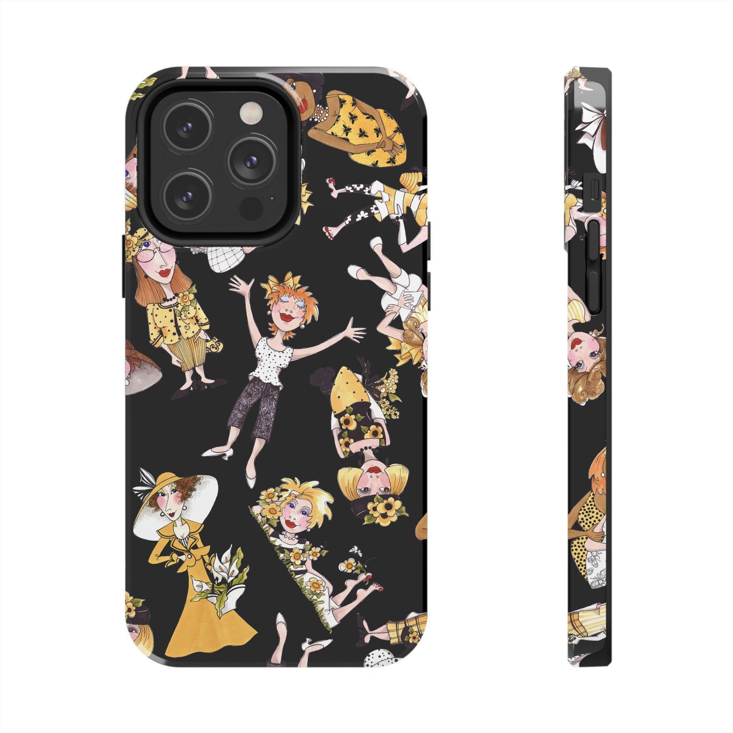 Bee Tossed Black Phone Case