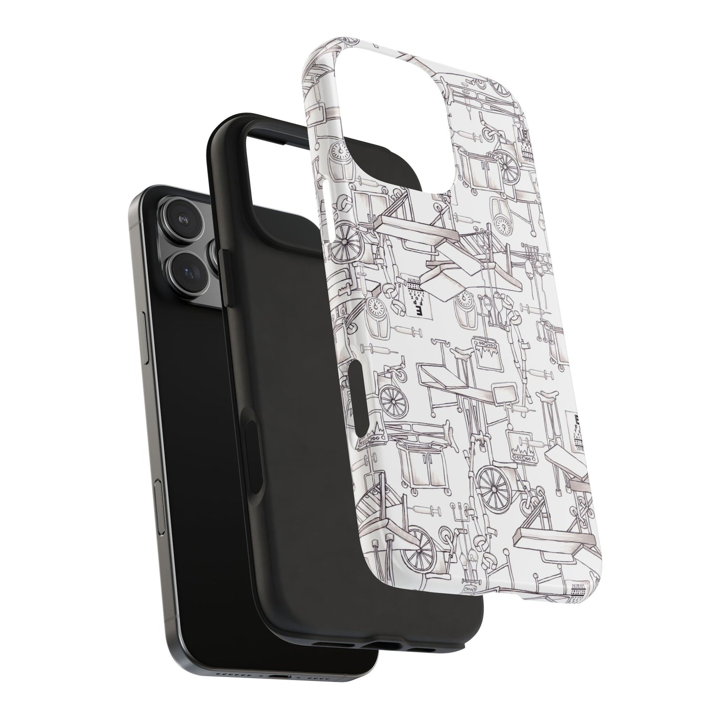 Essentials White / White Phone Case