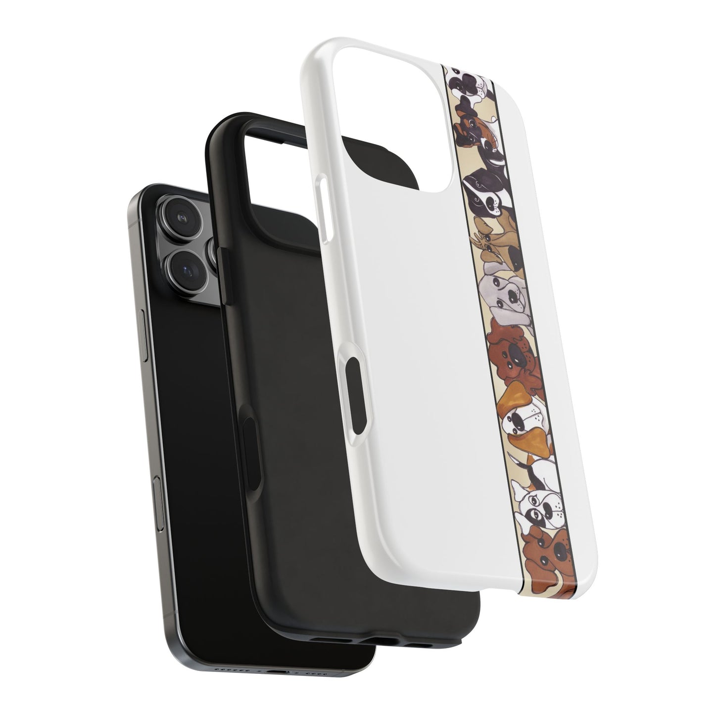 Doggie Delight Border Phone Case