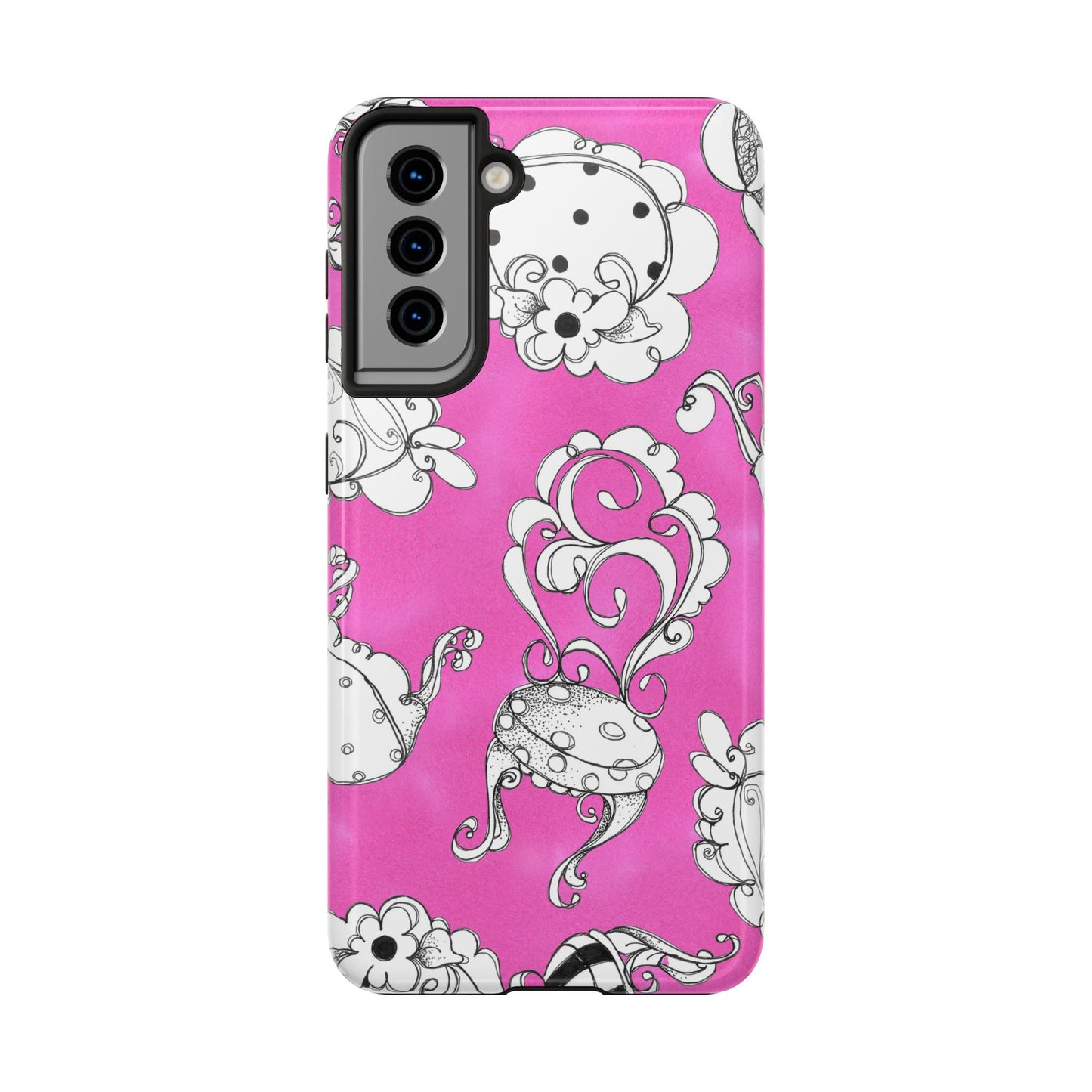 Bistro Chairs Pink Phone Case