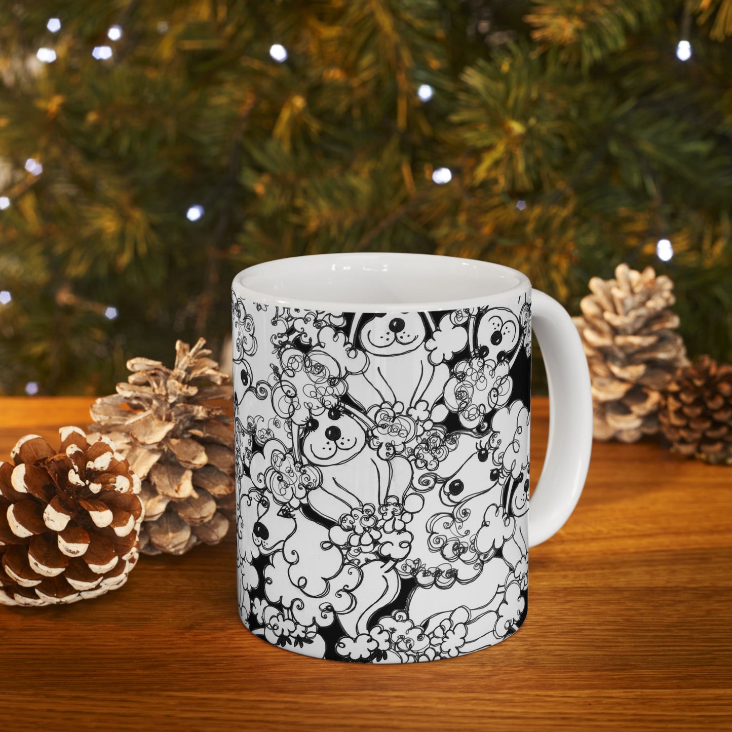 Poodle Party Black Cup