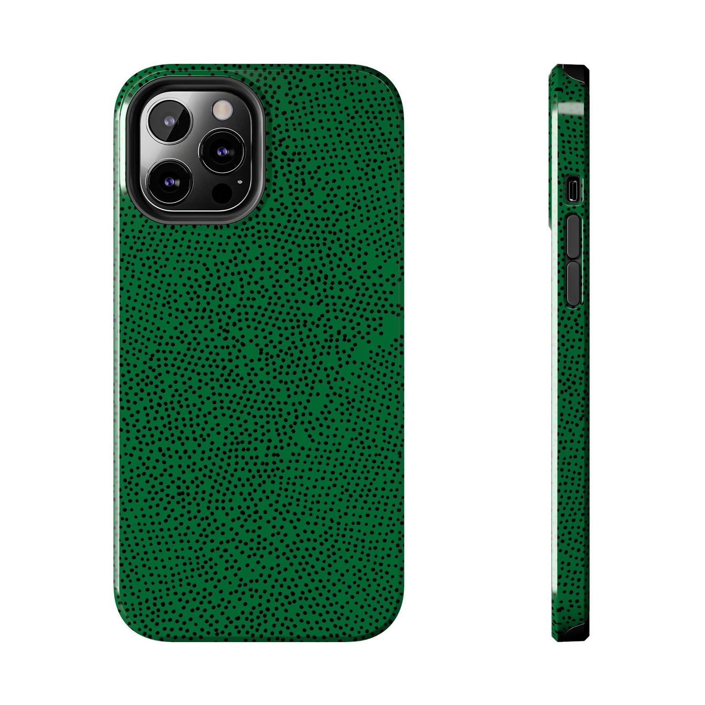 Mini Dot Green / Black Phone Case