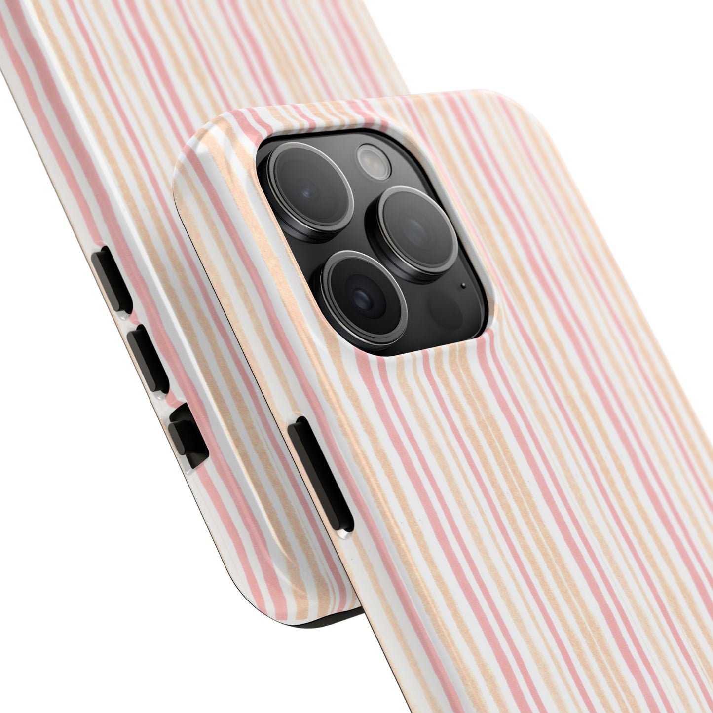 Tri Stripe Peach Phone Case
