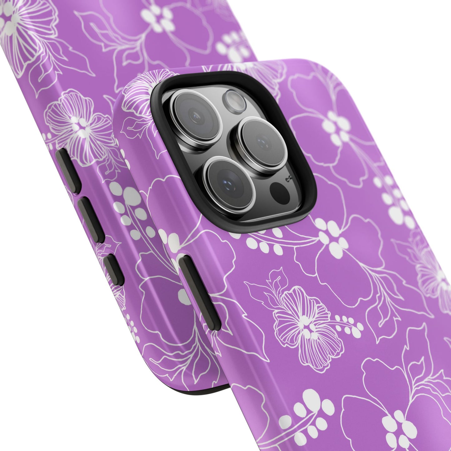 Lacey Hibiscus Orchid Phone Case