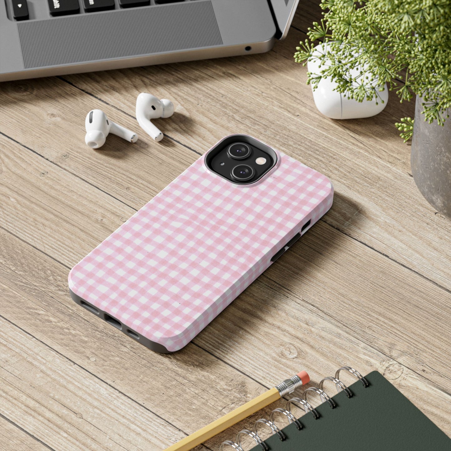 Wonky Chipper Check Pink Phone Case