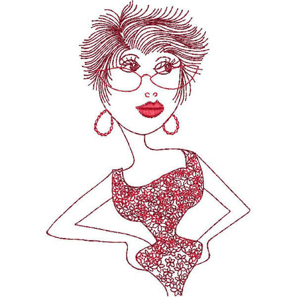 Redheads Machine Embroidery Design Collection - FLASH DRIVE