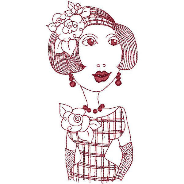 Redheads Machine Embroidery Design Collection - FLASH DRIVE