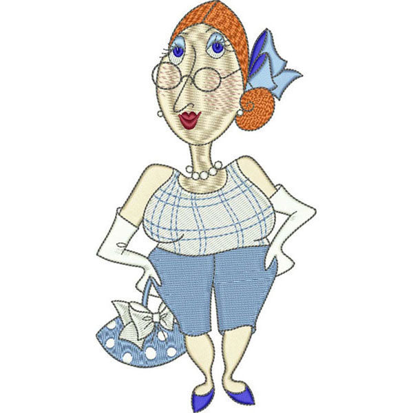 Fun Ladies Machine Embroidery Design Collection - FLASH DRIVE