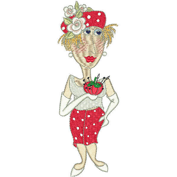 Fun Ladies Machine Embroidery Design Collection - FLASH DRIVE