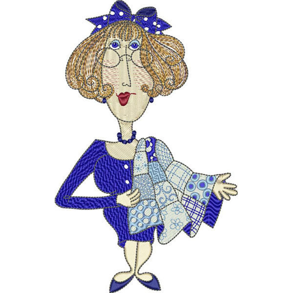 Fun Ladies Machine Embroidery Design Collection - FLASH DRIVE