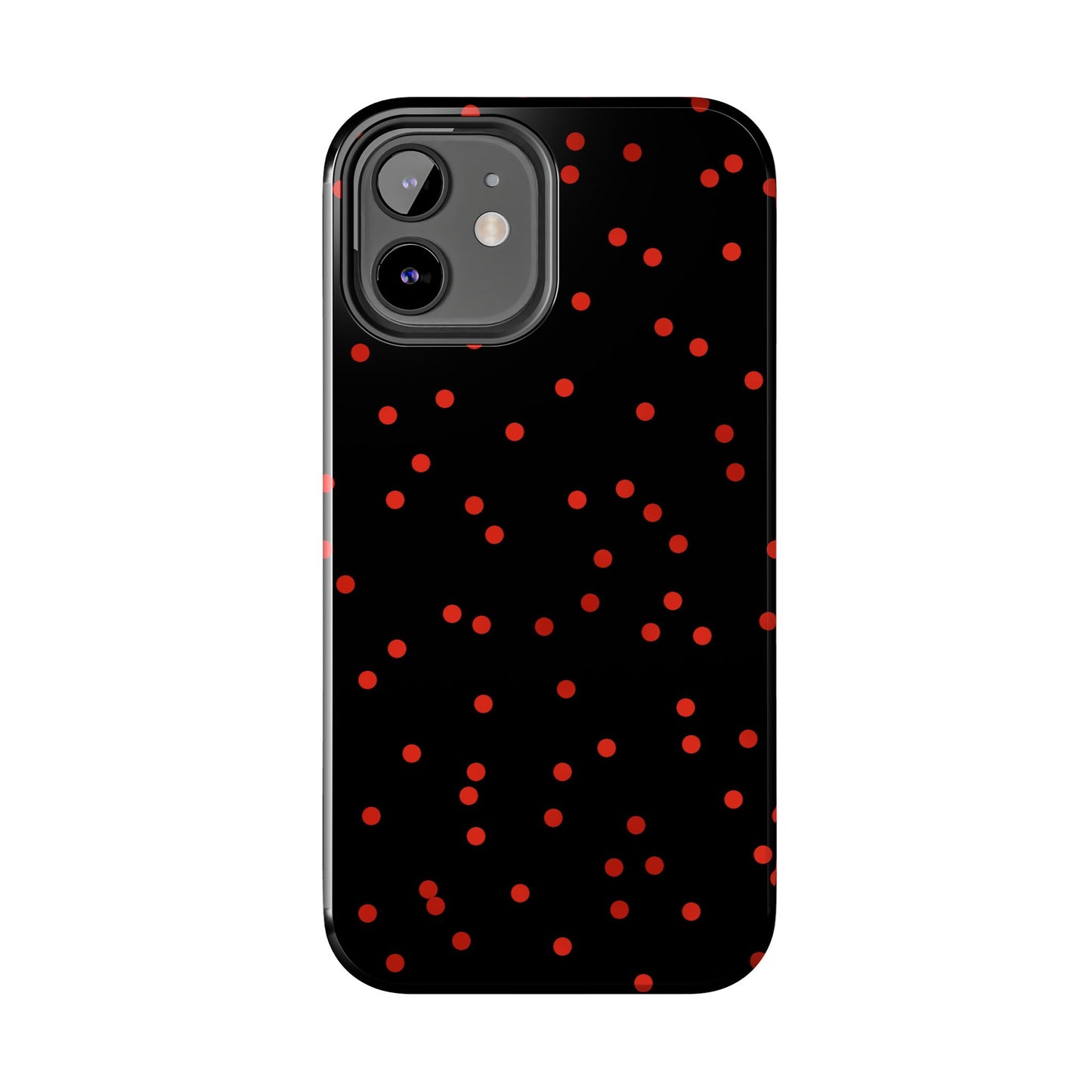 Space Dots Black / Red Phone Case