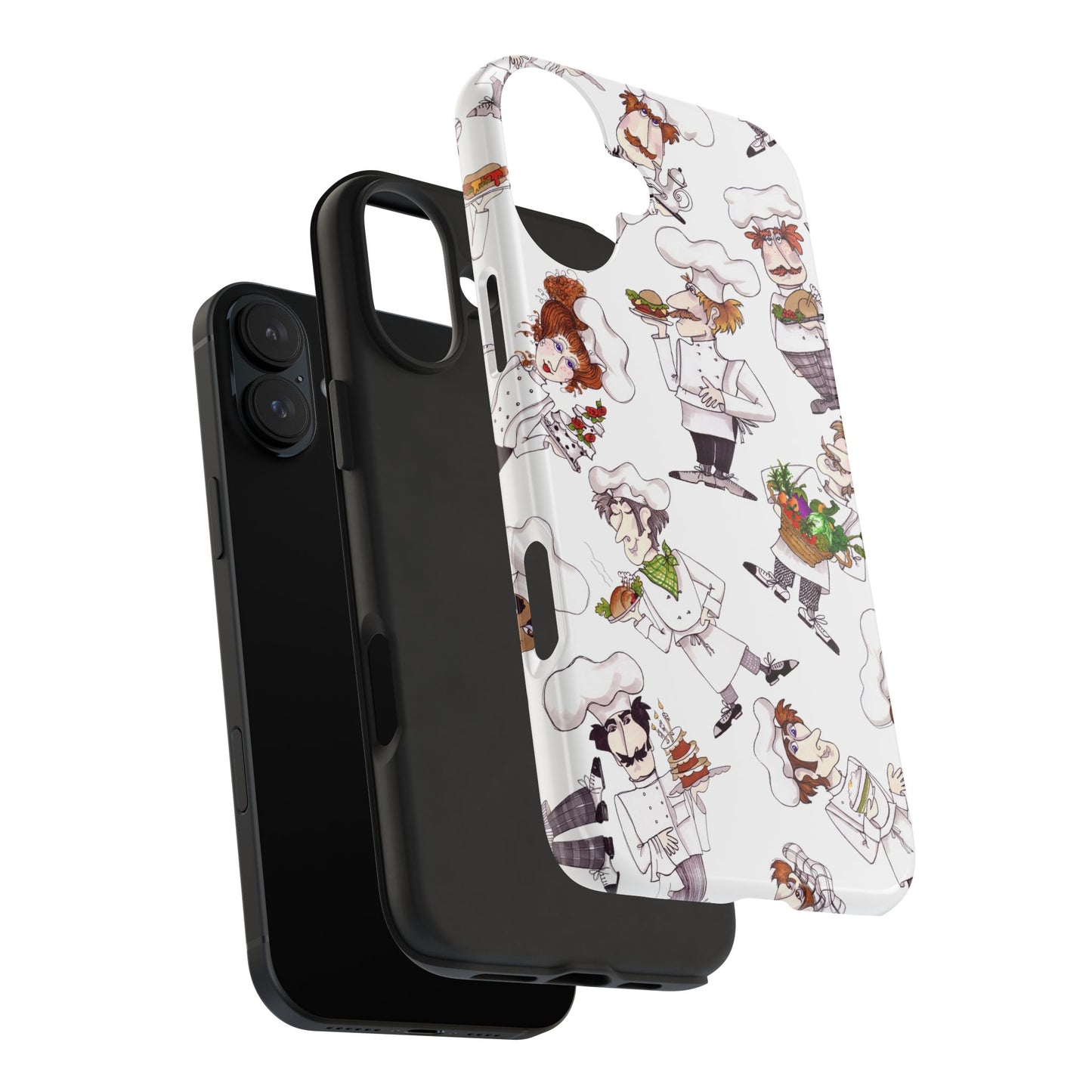 Tossed Chefs White Phone Case