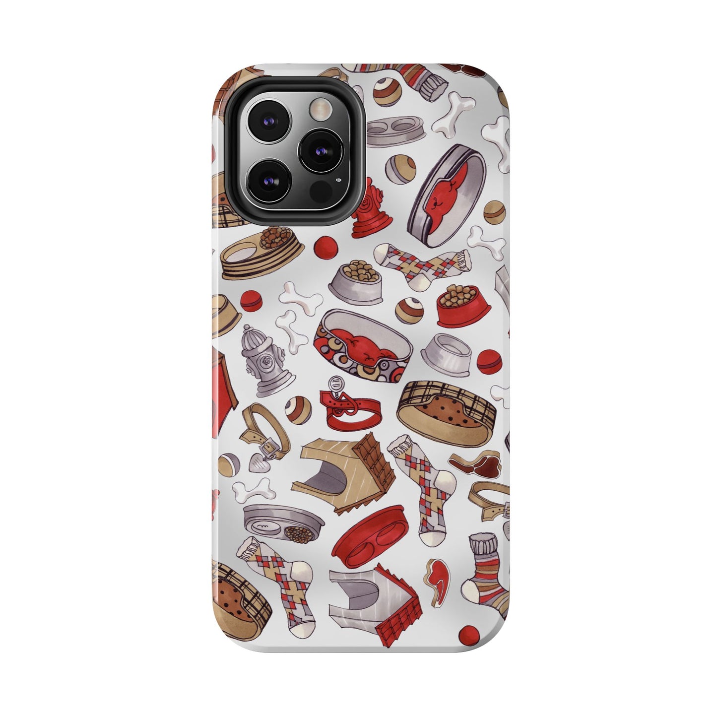 Doggie Stuff Gray Phone Case