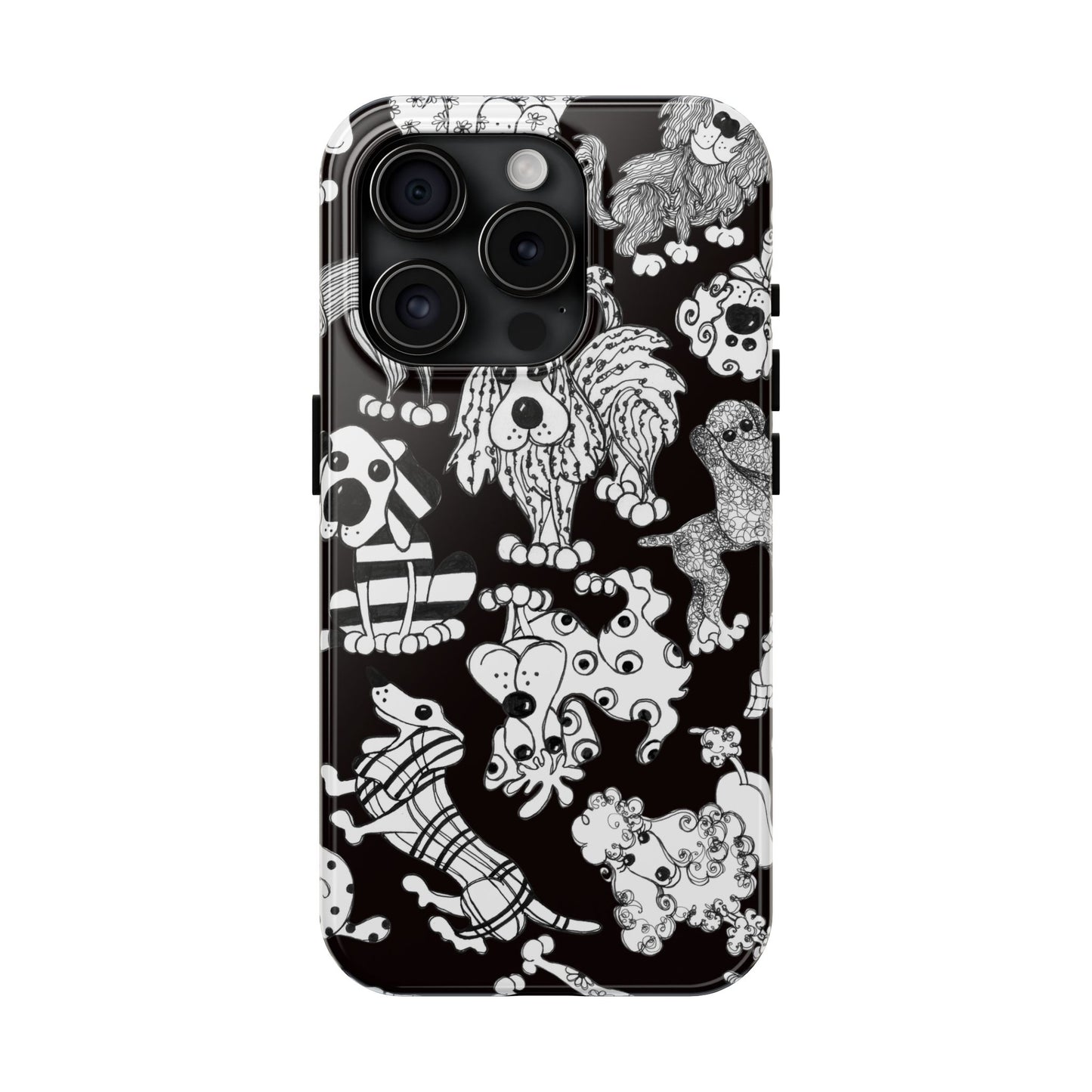 Dear Doggies Black Phone Case