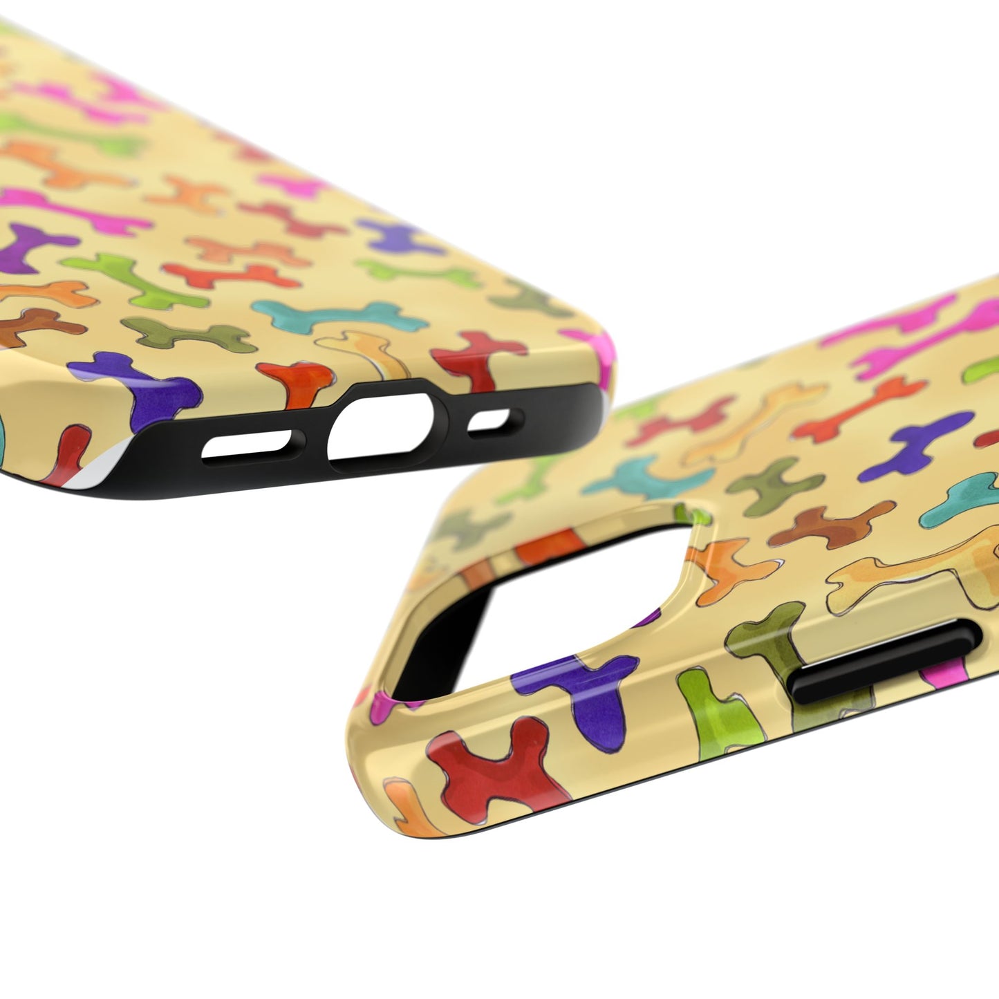 Happy Bones Yellow Phone Case