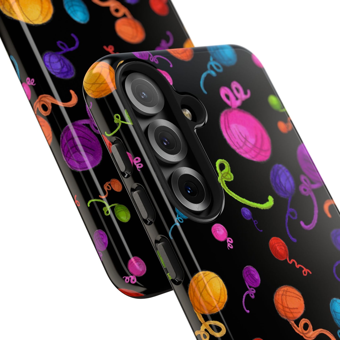 Yarniverse Black Phone Case