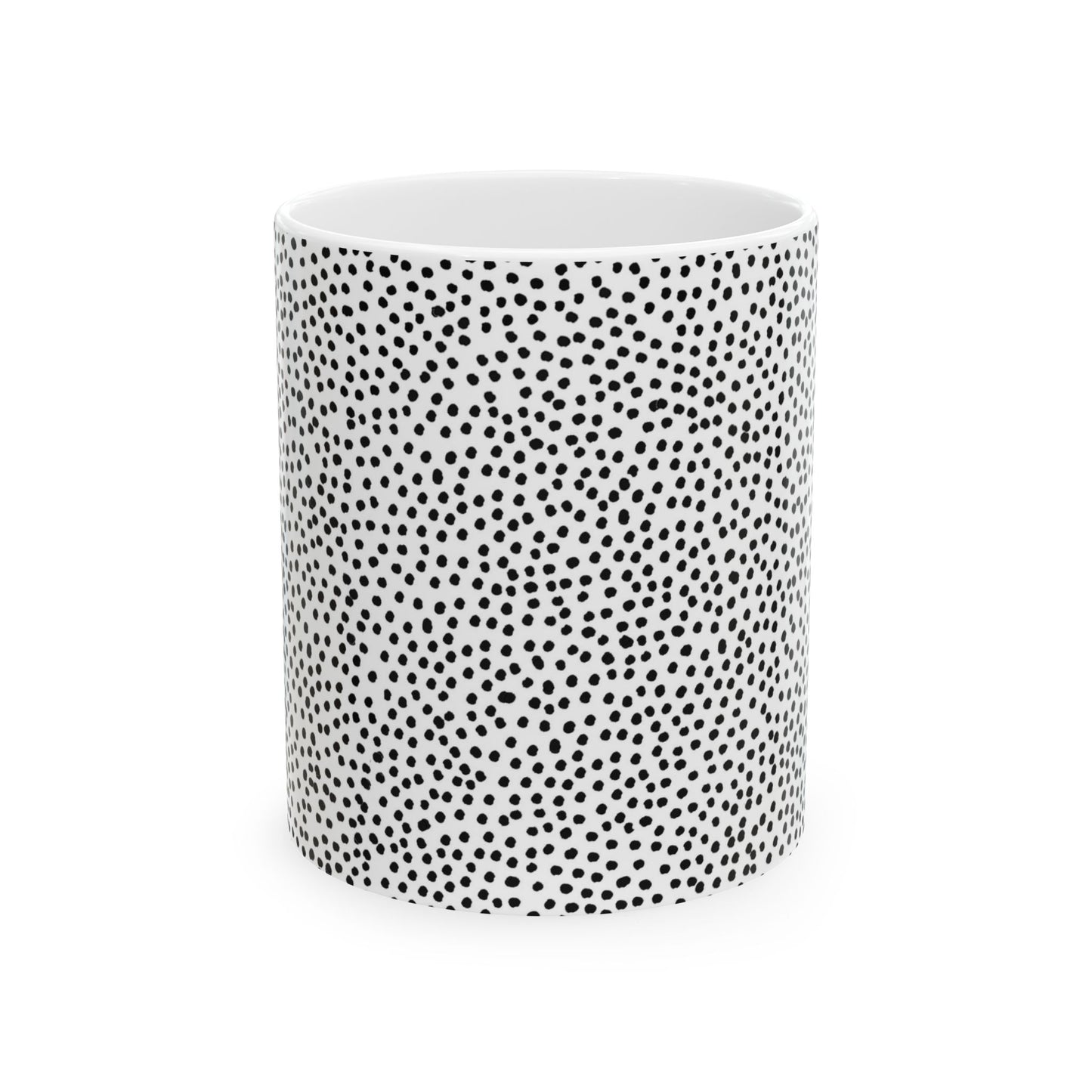 Baby Dots White / Black Cup