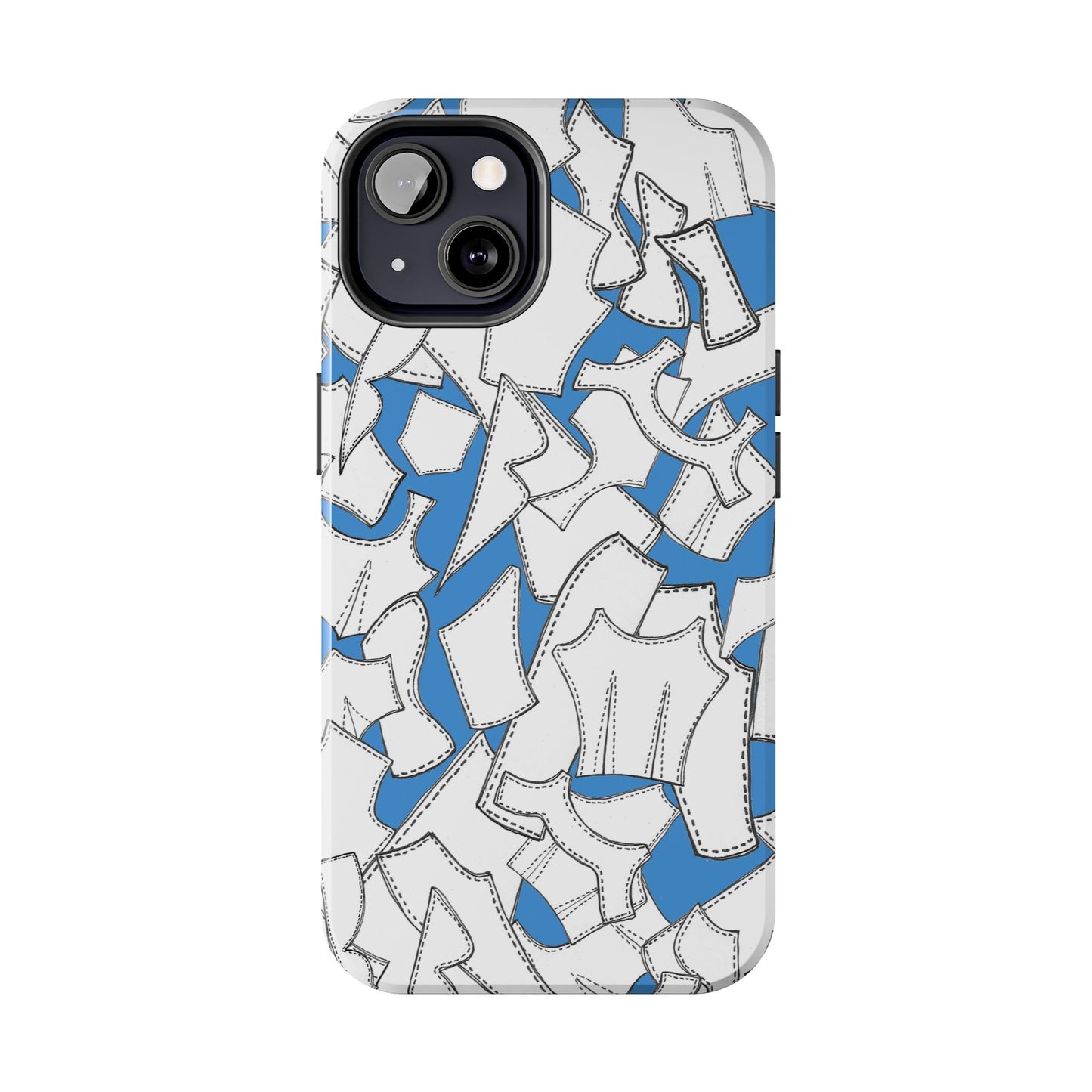 Pattern Pieces Turquoise Phone Case