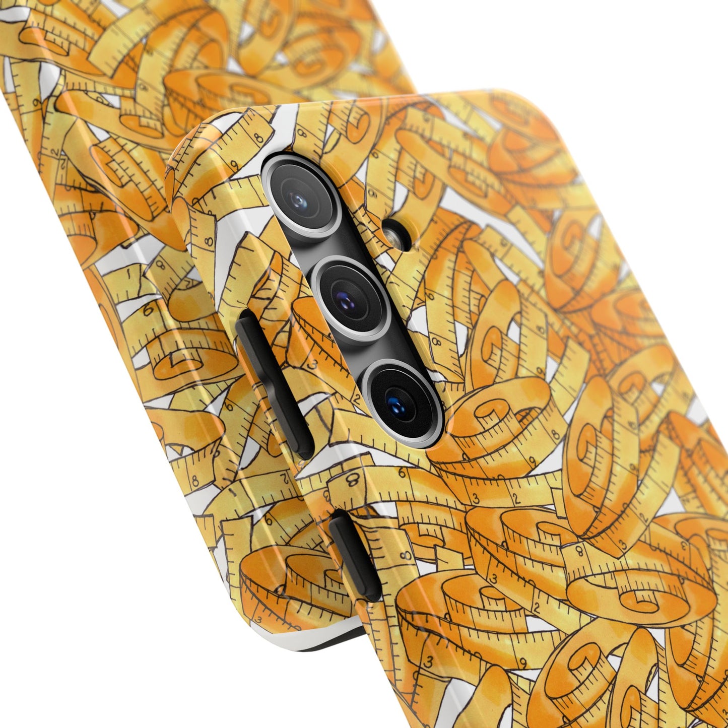 Tape Storm White / Yellow Phone Case