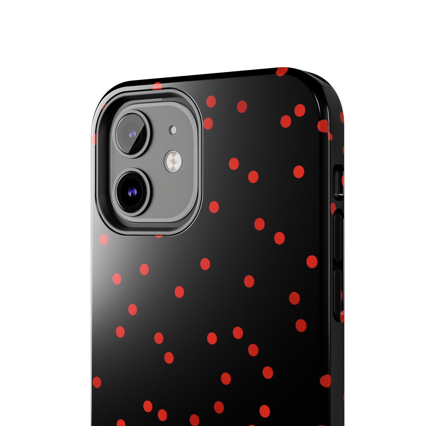 Space Dots Black / Red Phone Case