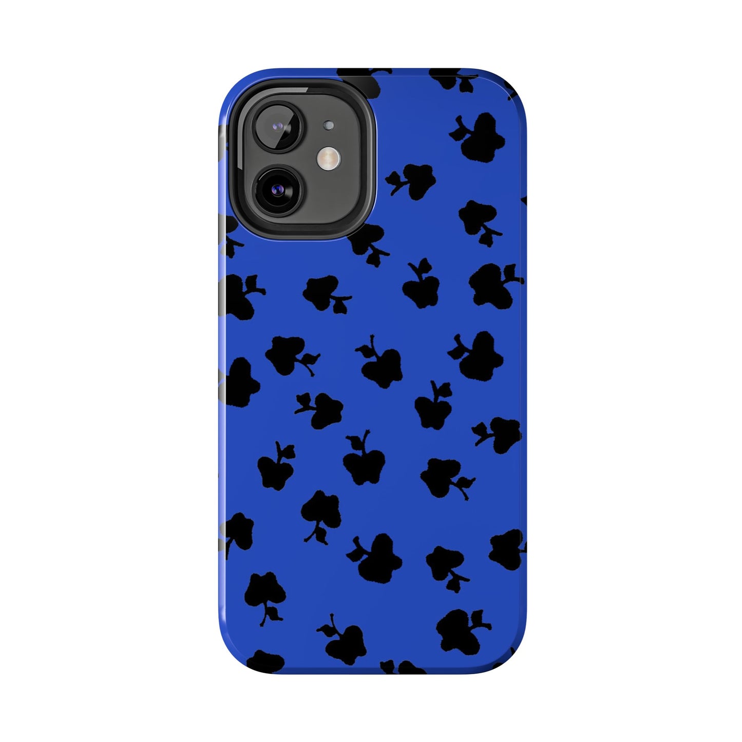 Happy Apples Blue / Black Phone Case