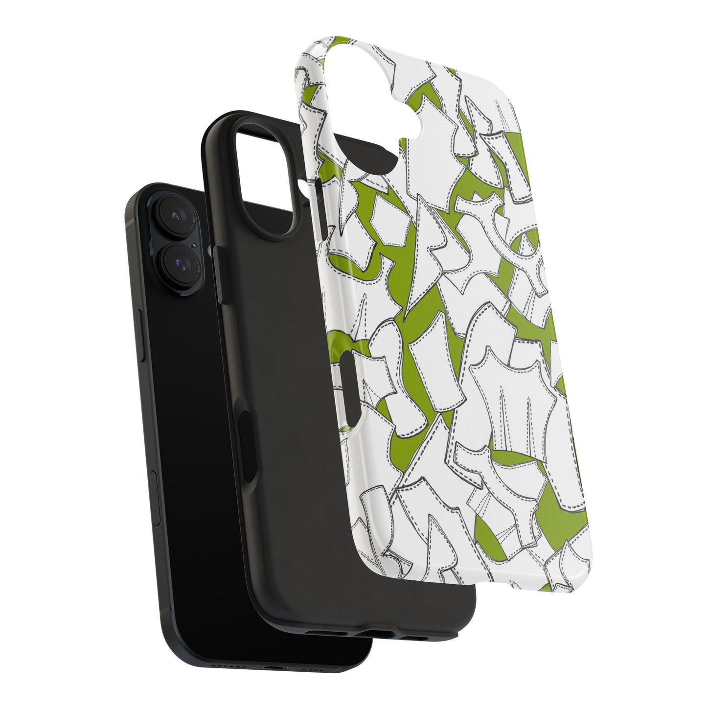 Pattern Pieces Chartreuse Phone Case