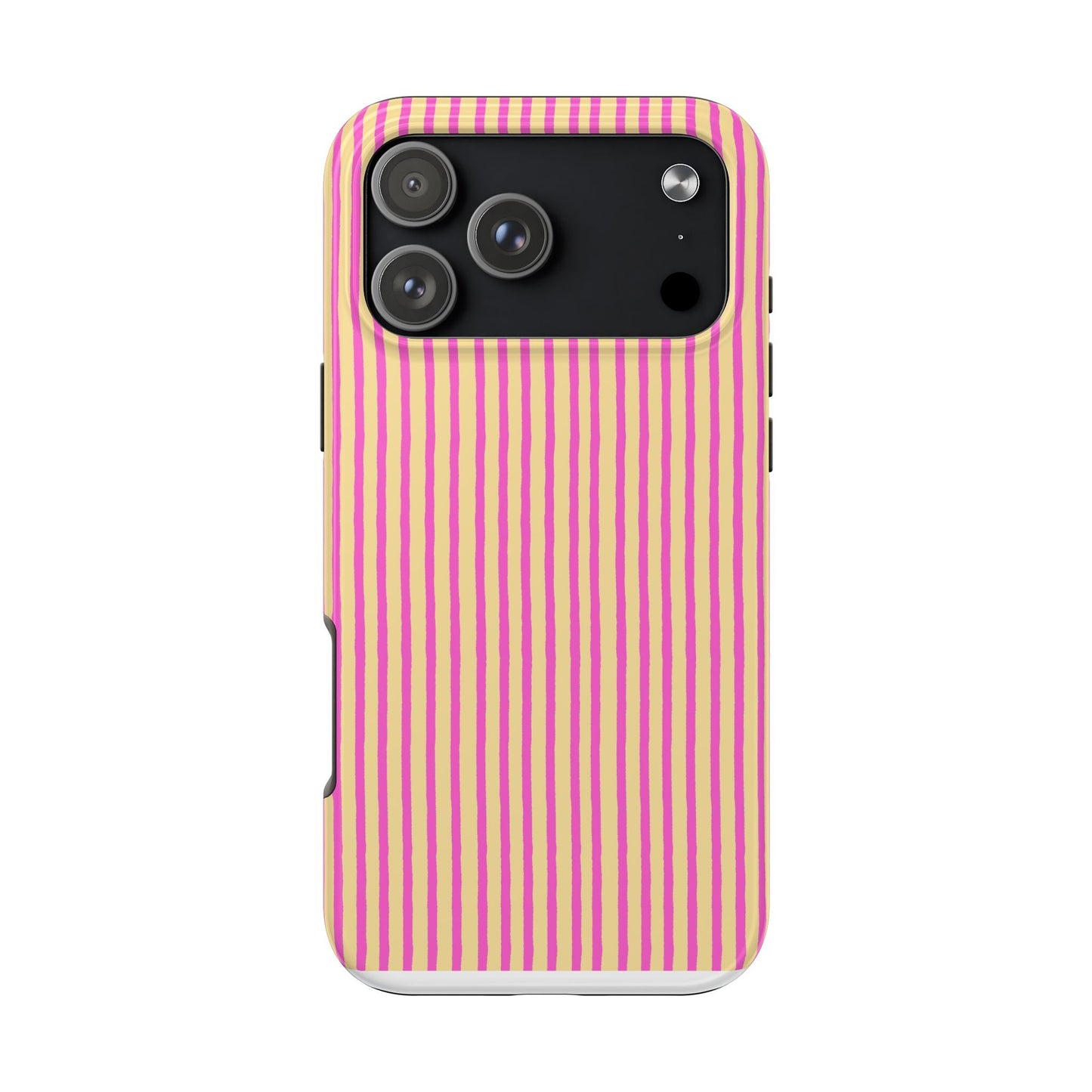 Stripe Yellow / Pink Phone Case