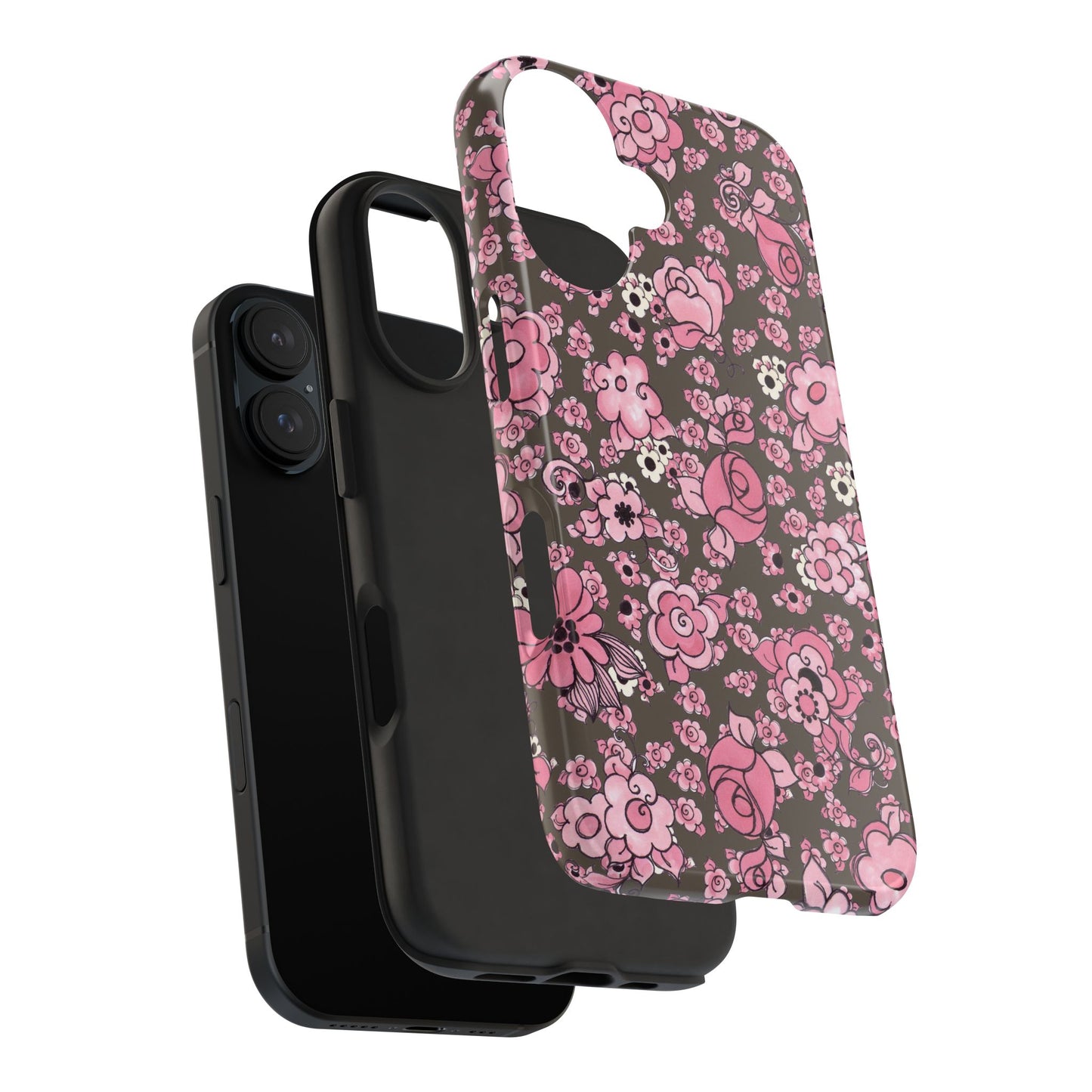 Profuse Posies Mocha Phone Case