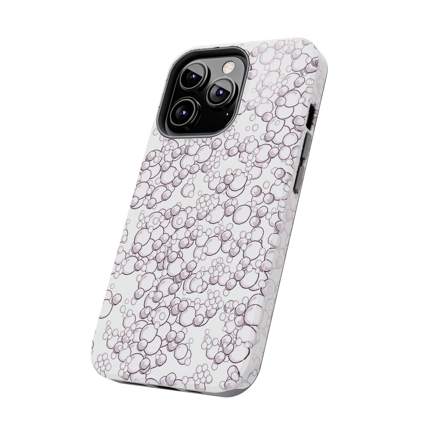 Bubble Dots White Phone Case