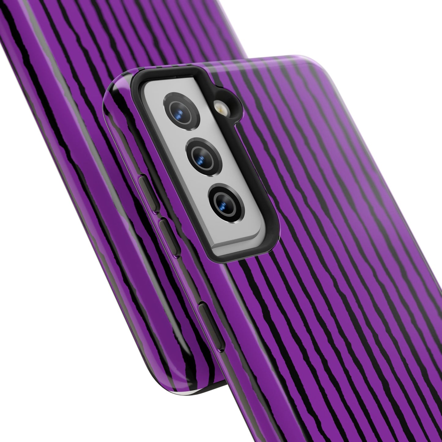 Sorta Stripe Purple / Black Phone Case