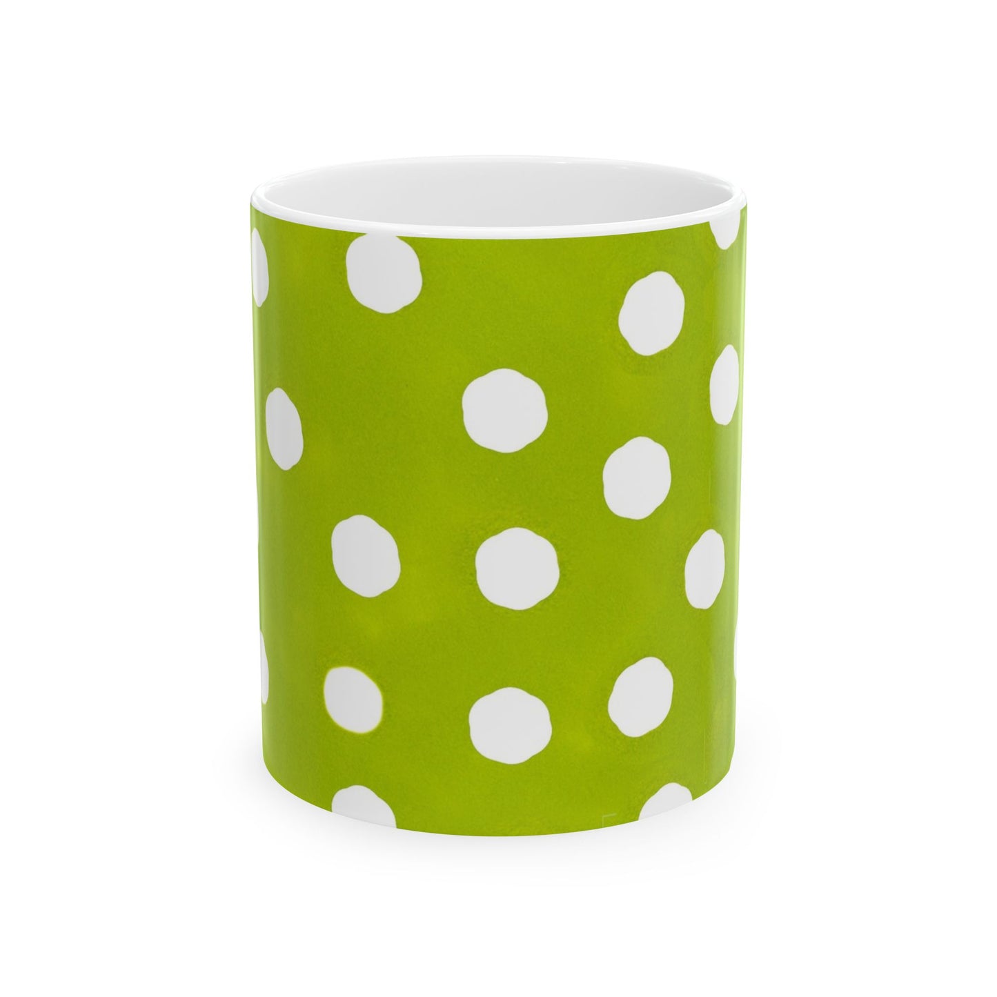 Jumbo Dots Green / White Cup