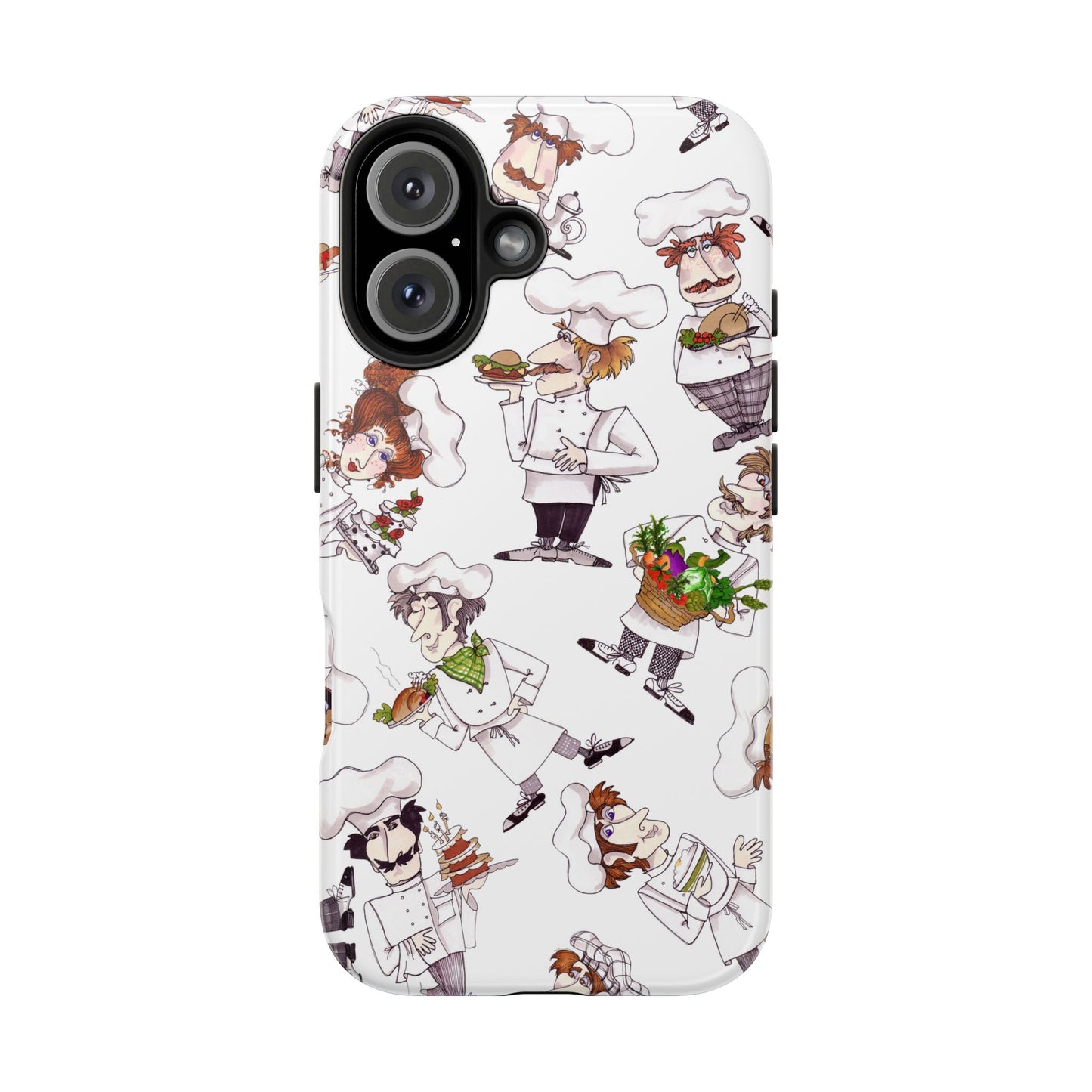Tossed Chefs White Phone Case