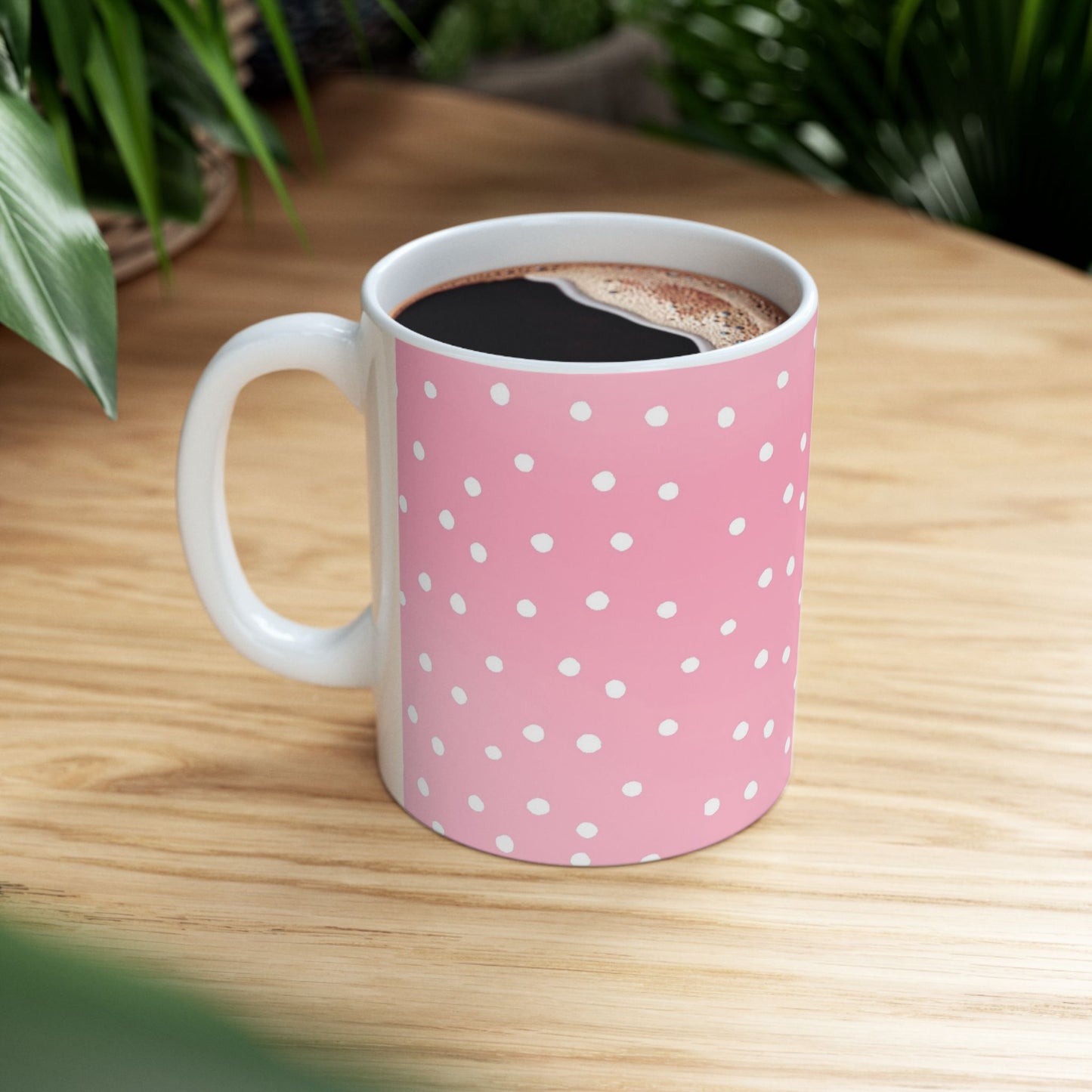 Dinky Dots Pink / White Cup