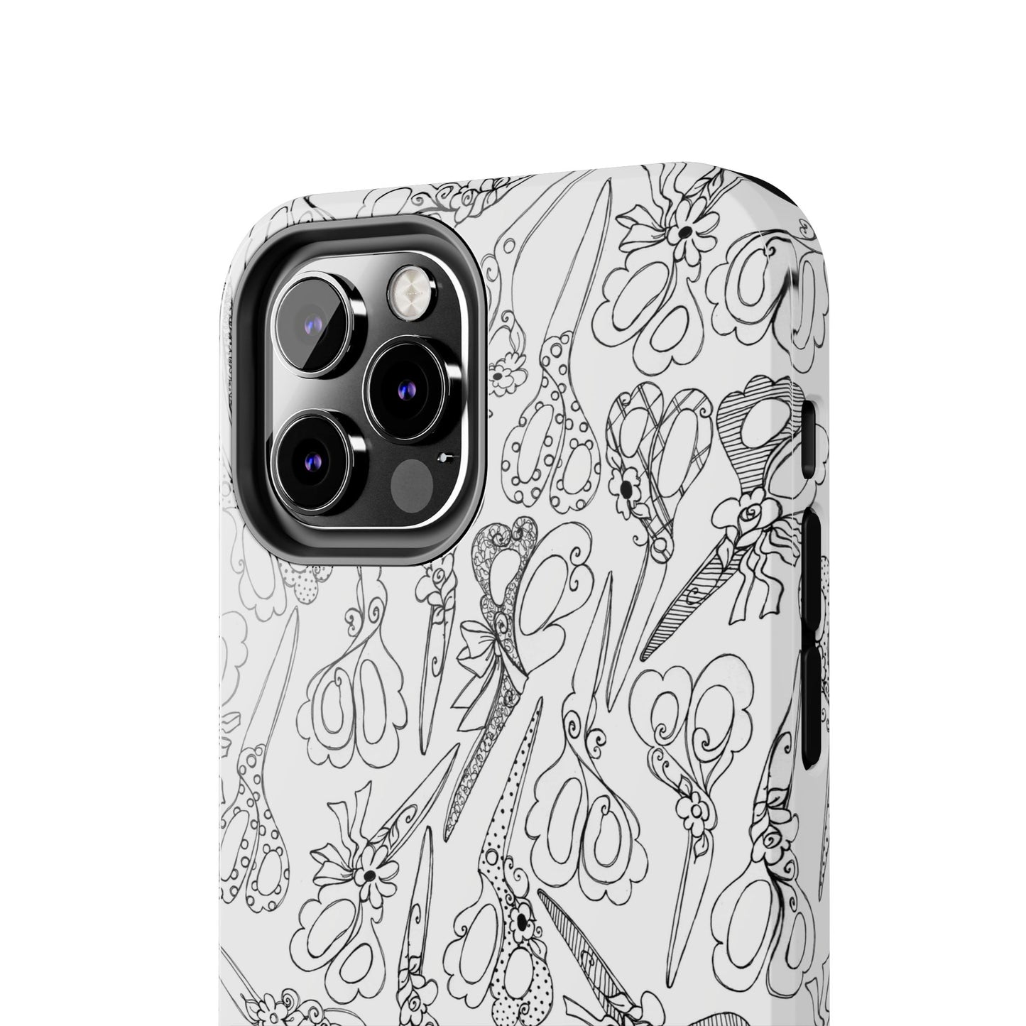 Scissor Blizzard White Phone Case