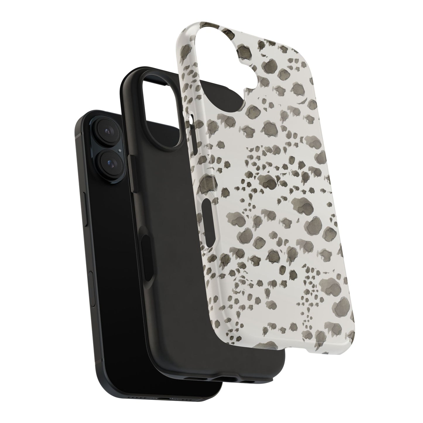 Kitty Dots Gray Phone Case