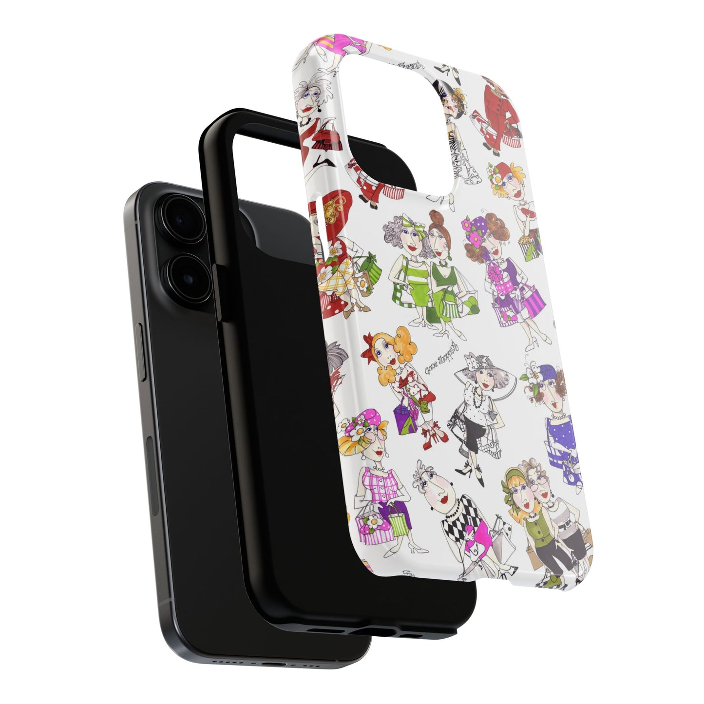 Gone Shopping Tossed White Phone Case