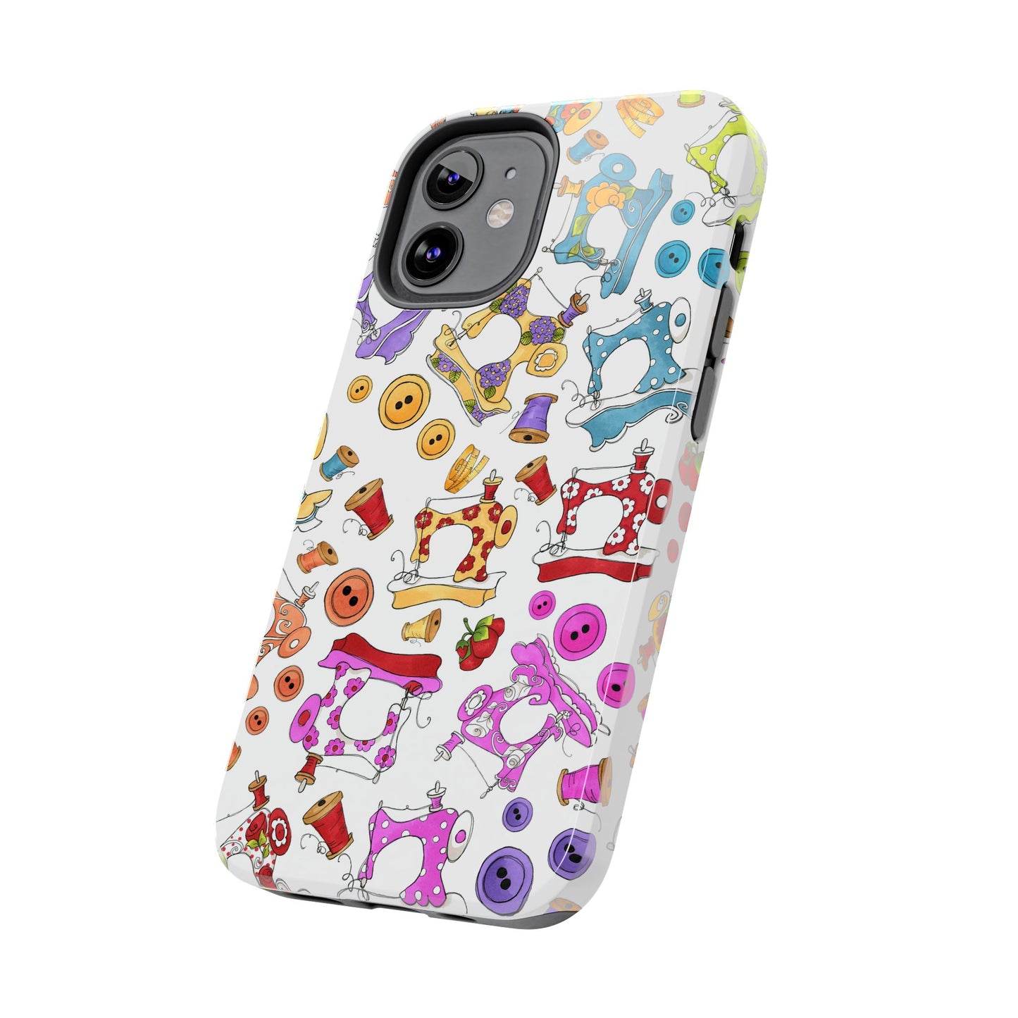 Sew Assorted White Phone Case