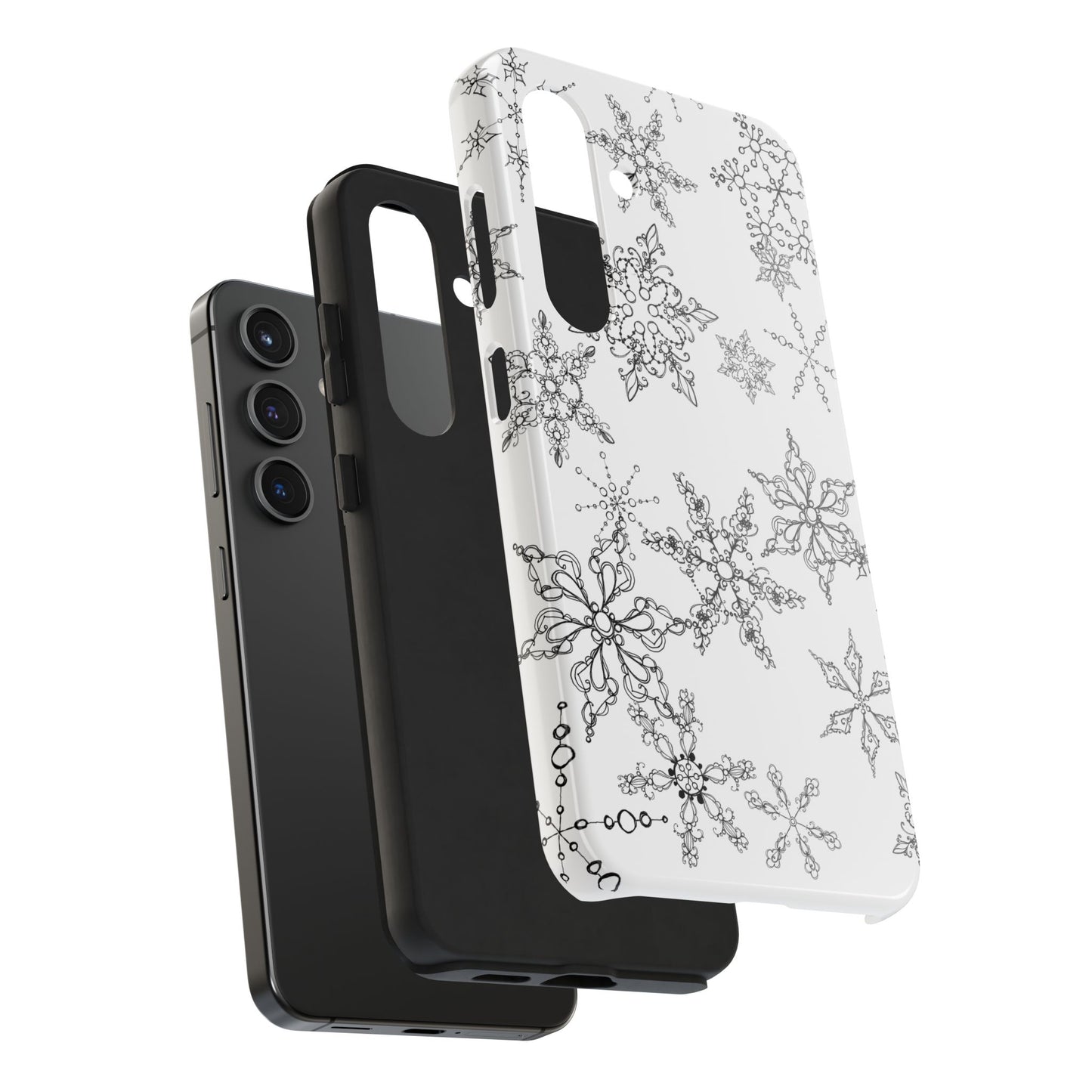 Random Flakes White Phone Case