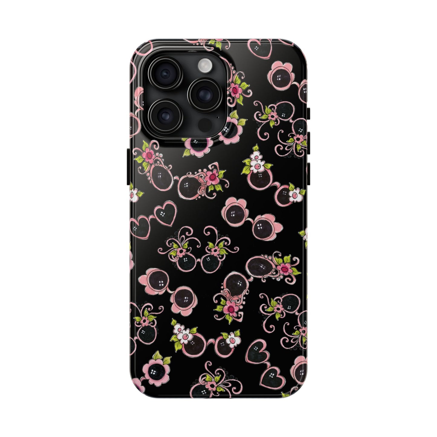 Tossed Shades Black Phone Case