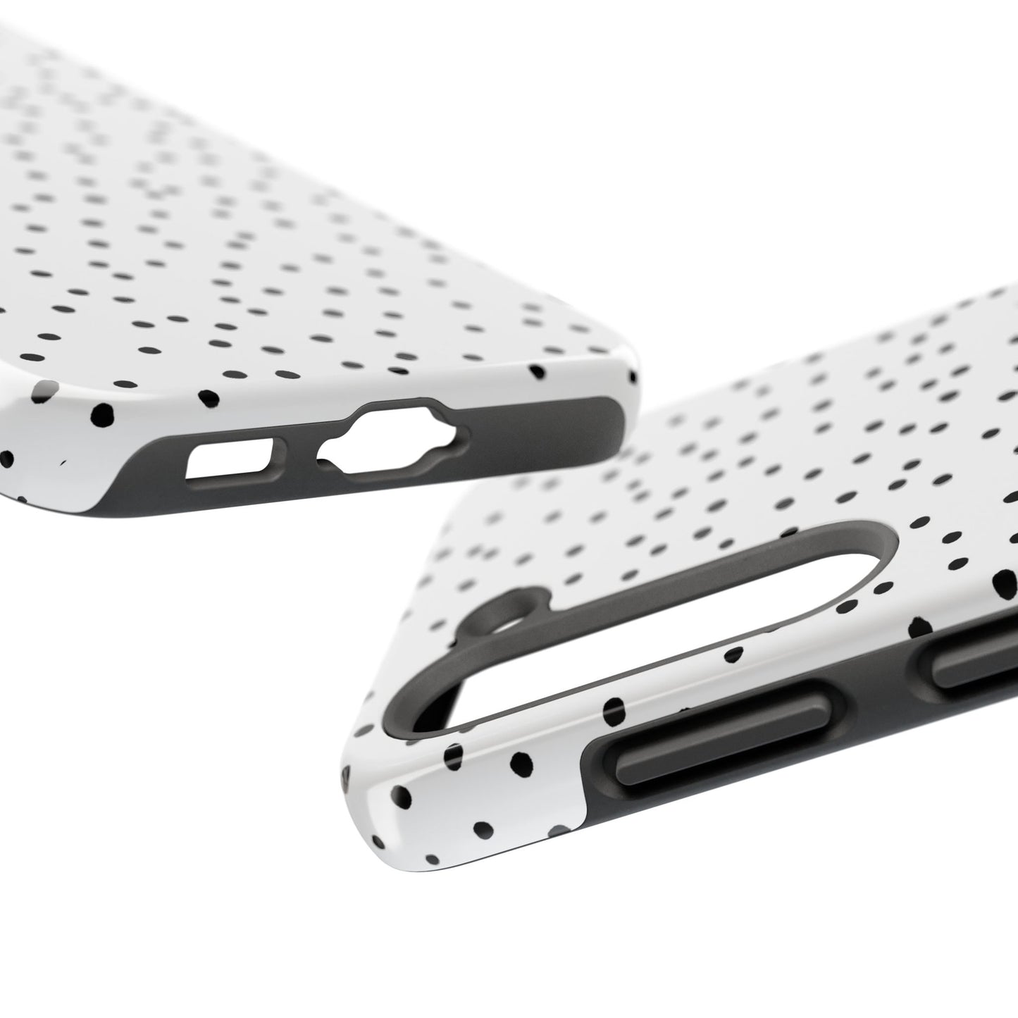Dinky Dots White / Black Phone Case
