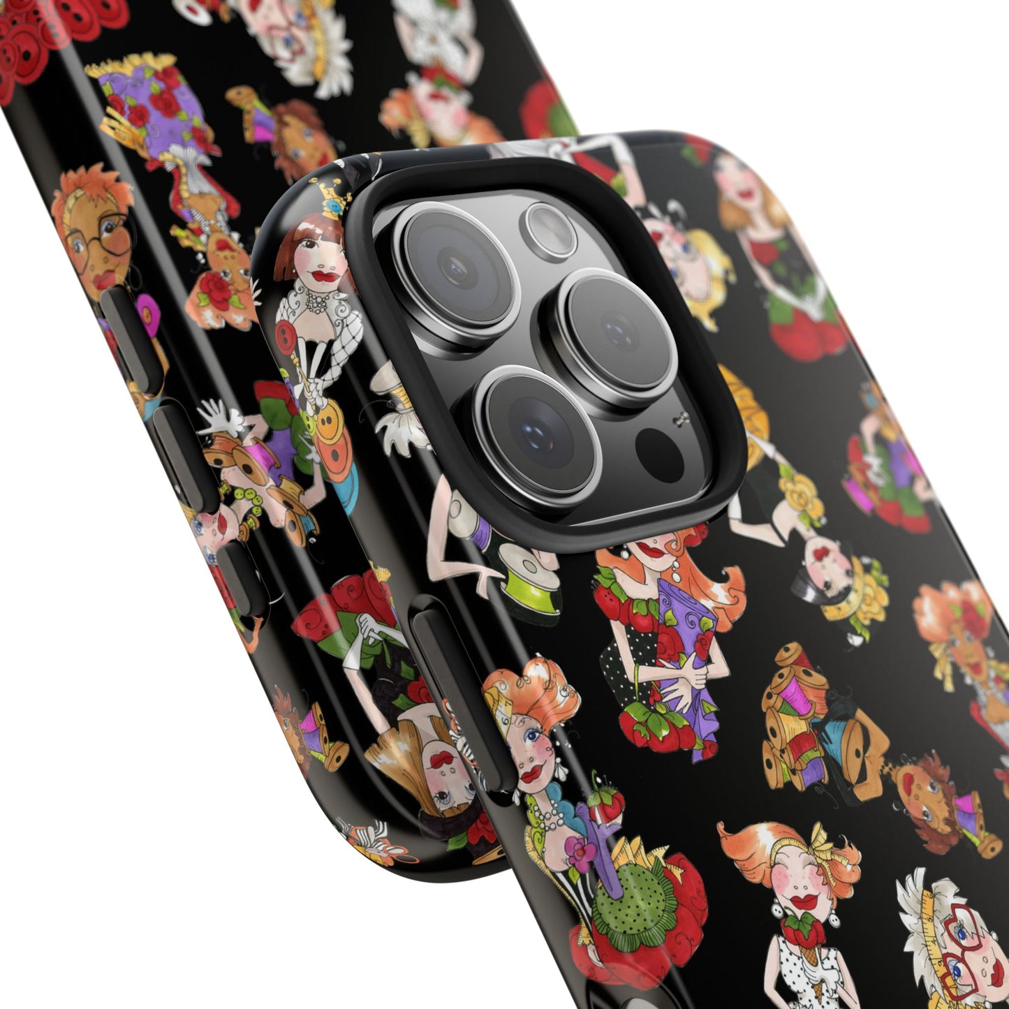 Curious Toss Black Phone Case