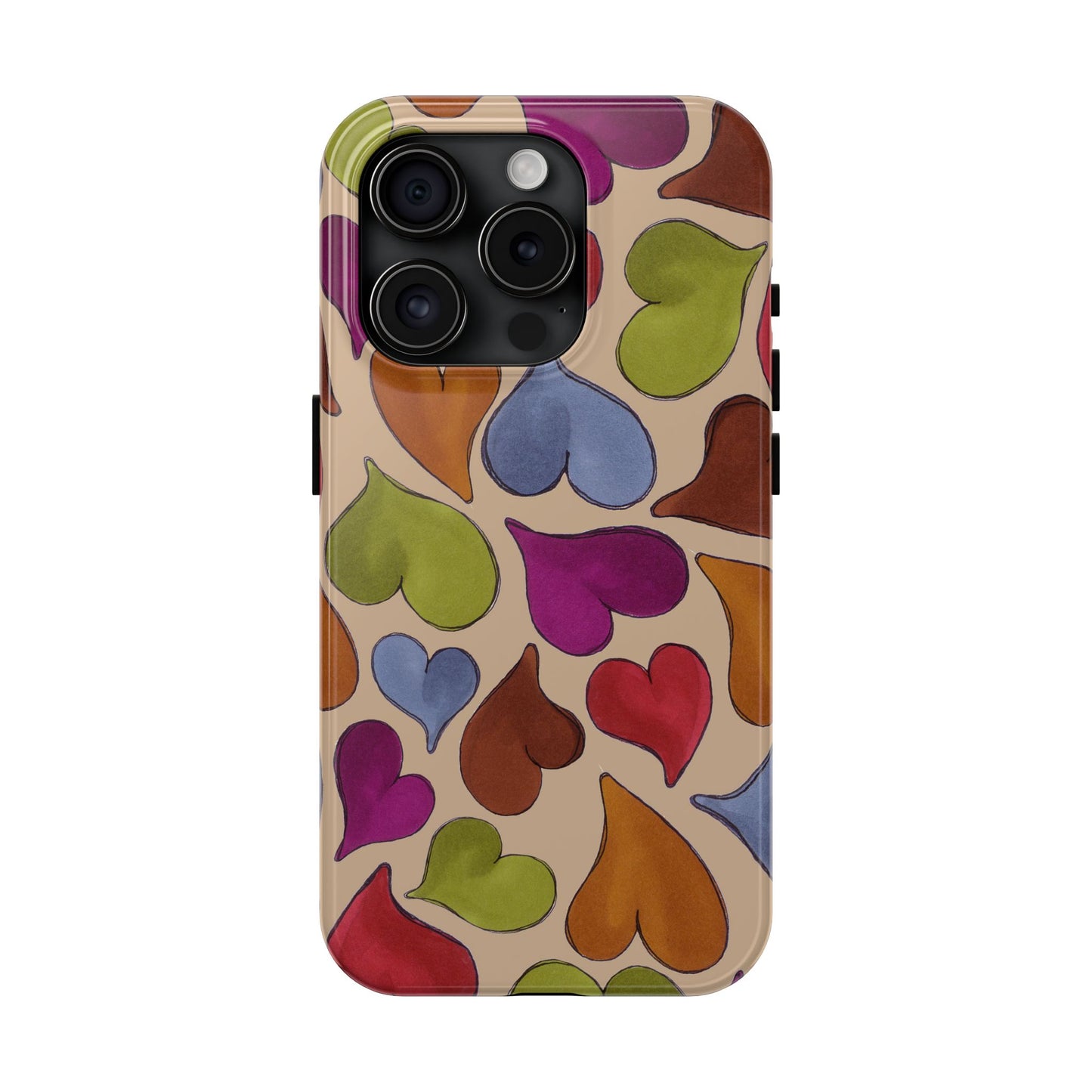 Big Hearted Khaki Phone Case